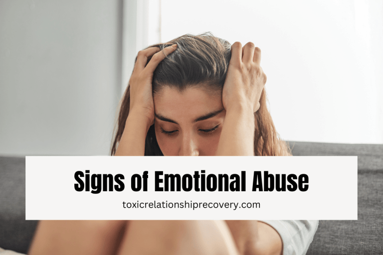 The signs of emotional abuse in a toxic relationship
