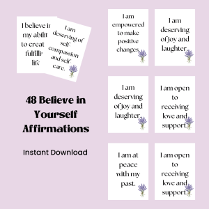 Believe in Yourself Affirmation Cards